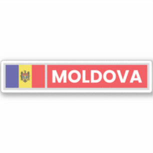 Moldova National Flag Sticker