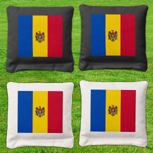 Moldova patriotic bags, Moldovan Flag Cornhole Bags