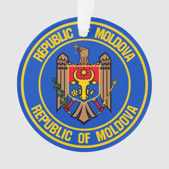 Moldova Round Emblem Ornament (Front)