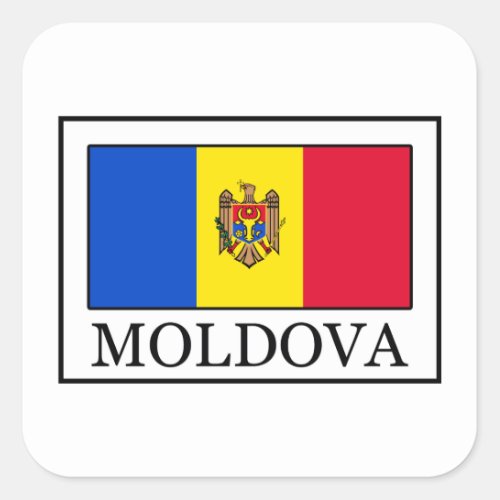 Moldova Square Sticker