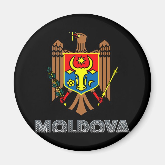 Moldovan Emblem Magnet (Front)