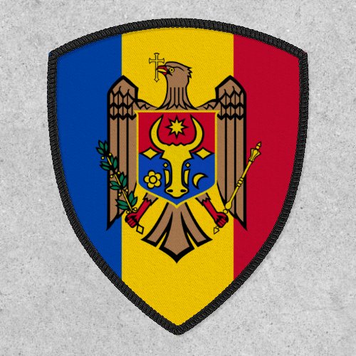 Moldovan Flag  Coat of Arms Flag of Moldova Patch