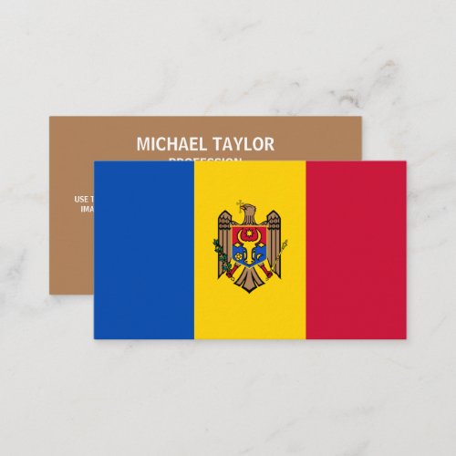 Moldovan Flag Flag of Moldova Business Card