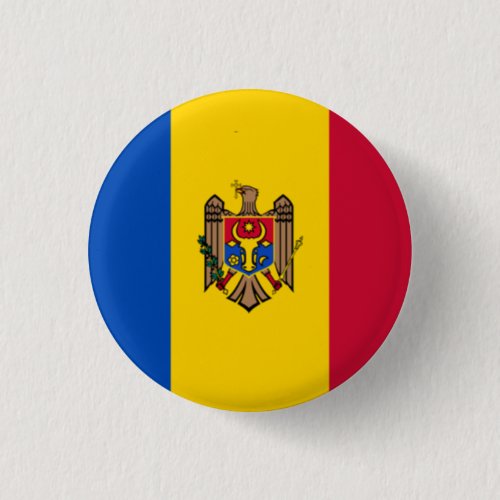 Moldovan Flag Flag of Moldova Button