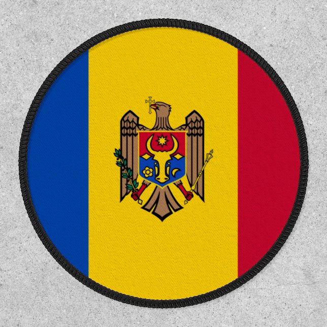 Moldovan Flag, Flag of Moldova Patch (Front)