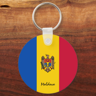 Moldovan Flag & Moldova holiday, patriots / sports Keychain