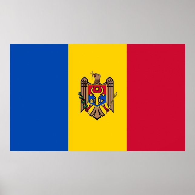 Moldovan Flag Poster (Front)