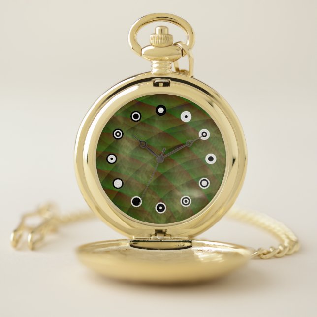 Moldy Interference (Binary Face)by Kenneth Yoncich Pocket Watch (Inside)