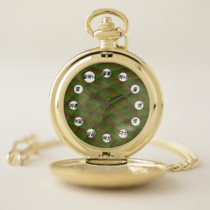 Moldy Interference(Korean Face)by Kenneth Yoncich Pocket Watch