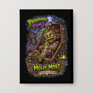 Moldy Mort – Paranormal Punks Button
