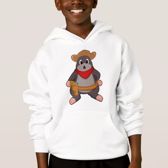 Mole as Cowboy Hoodie (Front)