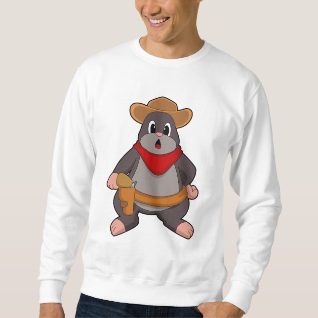 Mole as Cowboy Sweatshirt (Front)