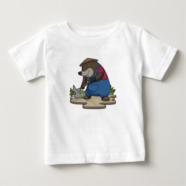 Mole as Farmer Baby T-Shirt (Front)