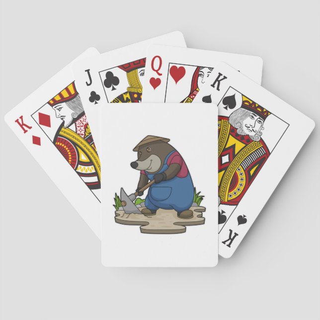 Mole as Farmer Poker Cards (Back)