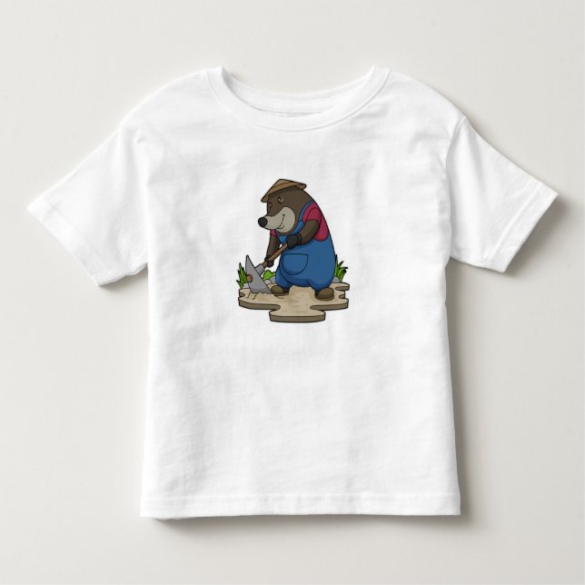 Mole as Farmer Toddler T-shirt (Front)