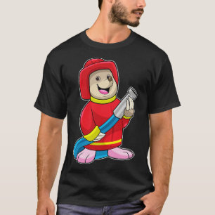 Mole as Firefighter with Hose T-Shirt