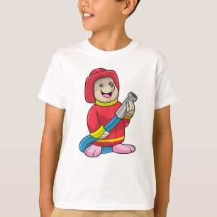 Mole as Firefighter with Hose T-Shirt