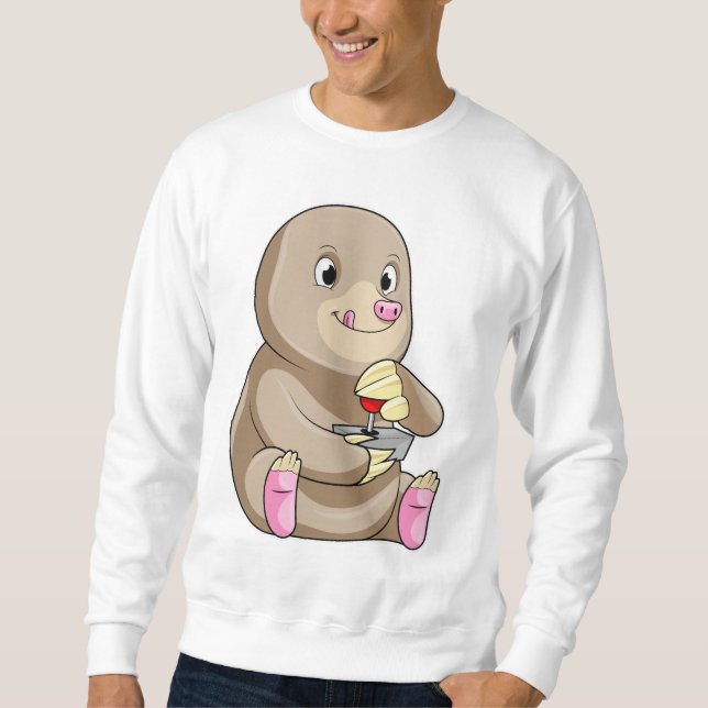 Mole as Gamer with Joystick Sweatshirt (Front)