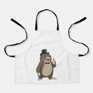 Mole as Groom with Tie Apron