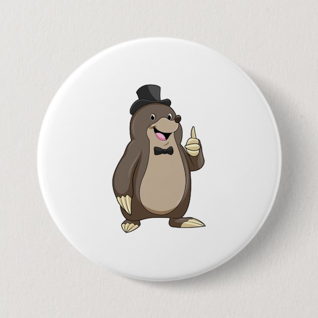 Mole as Groom with Tie Button (Front)