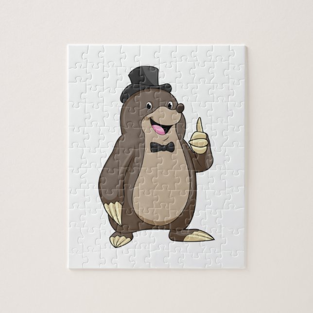 Mole as Groom with Tie Jigsaw Puzzle (Vertical)
