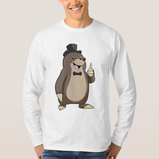 Mole as Groom with Tie T-Shirt (Front)