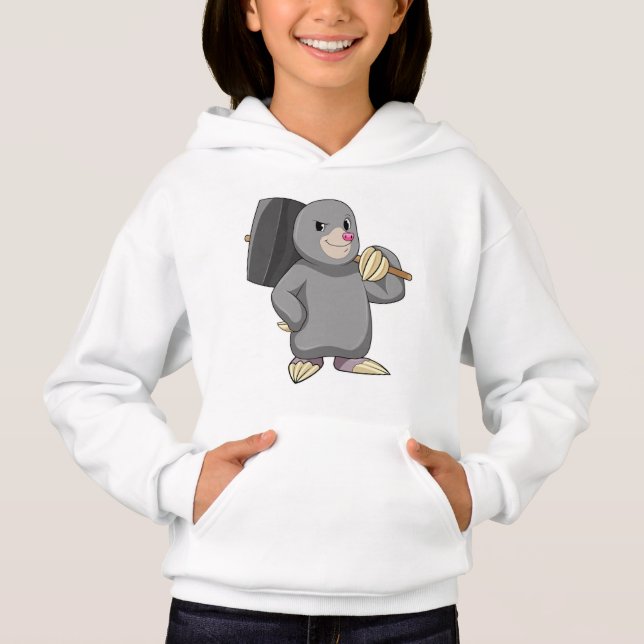 Mole as Handyman with Hammer Hoodie (Front)