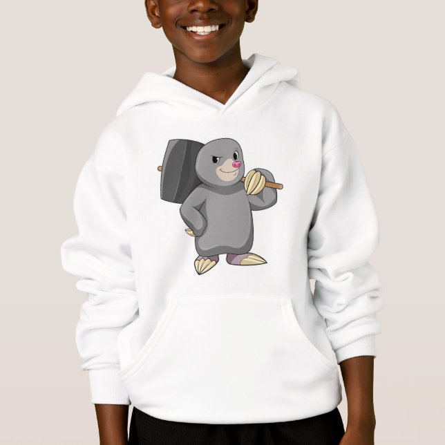 Mole as Handyman with Hammer Hoodie (Front)
