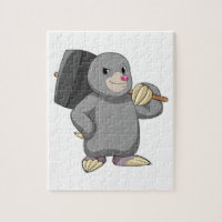 Mole as Handyman with Hammer