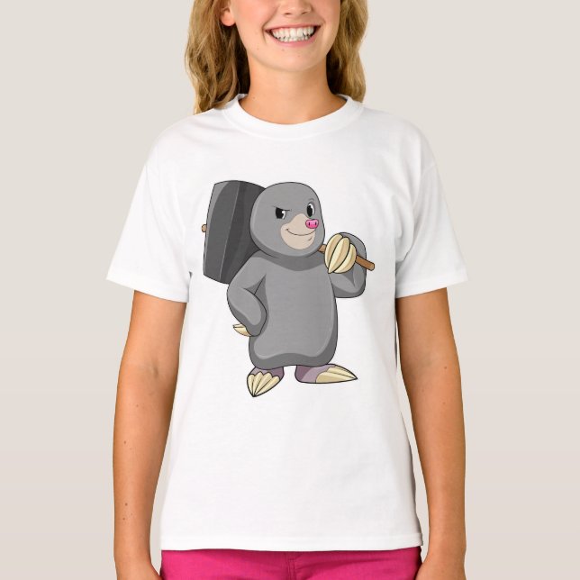 Mole as Handyman with Hammer T-Shirt (Front)
