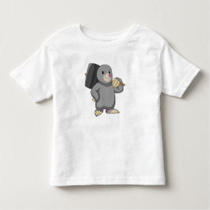 Mole as Handyman with Hammer Toddler T-shirt