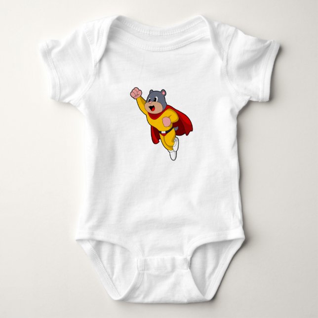 Mole as Hero Baby Bodysuit (Front)