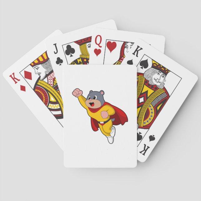 Mole as Hero Poker Cards (Back)