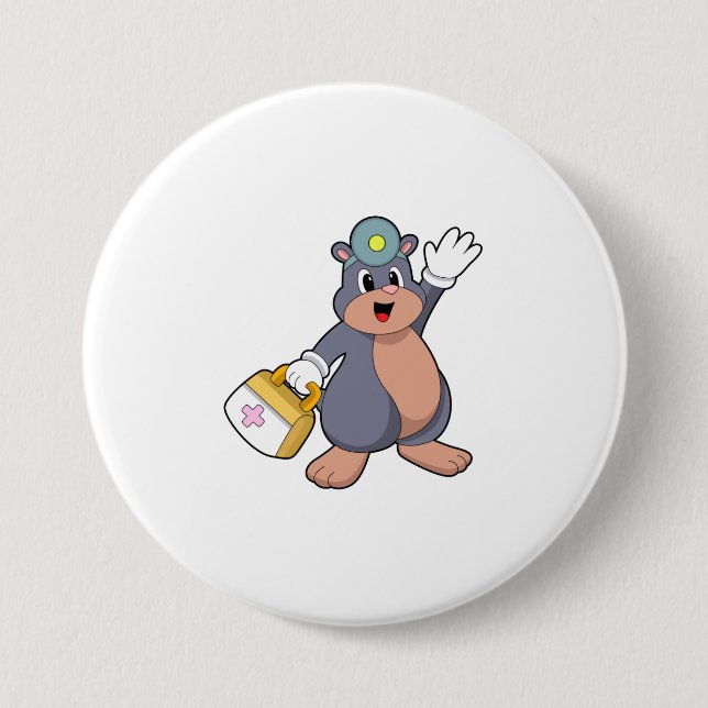 Mole as Nurse with First aid kit.PNG Button (Front)