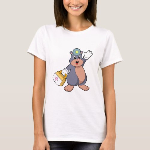 Mole as Nurse with First aid kitPNG T_Shirt