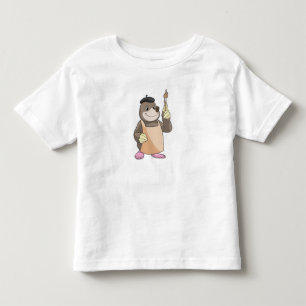 Mole as Painter with Paint brush Toddler T-shirt