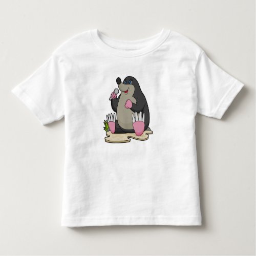 Mole as Singer with Microphone Toddler T_shirt