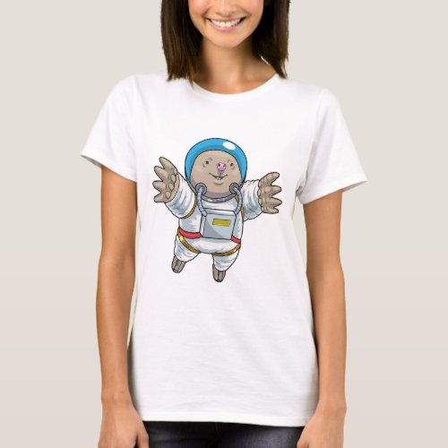 Mole Astronaut Space T-Shirt