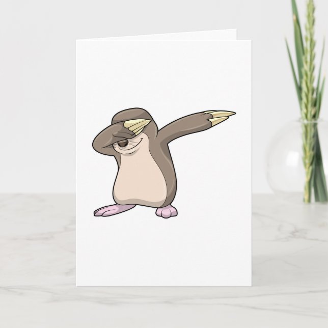 Mole at Hip Hop Dance Dab Card (Front)