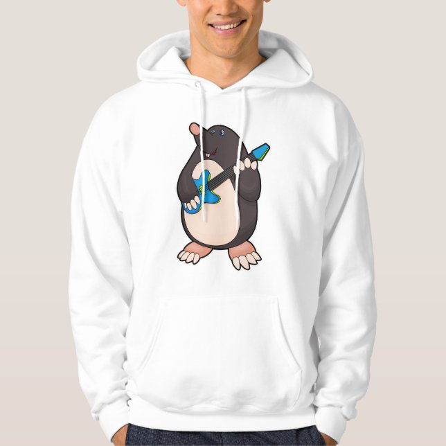 Mole at Music with Guitar Hoodie (Front)