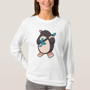 Mole at Music with Guitar T-Shirt
