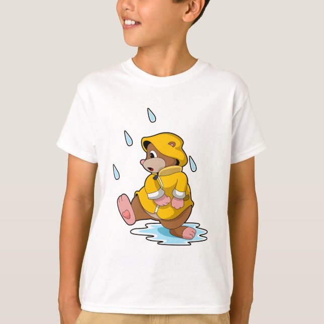 Mole at Rain with Raindrops T-Shirt (Front)