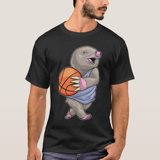 Mole Basketball player Basketball T-Shirt (Front)