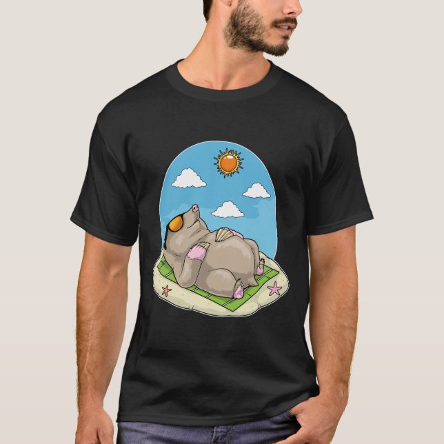 Mole Beach Sunglasses Summer T-Shirt (Front)
