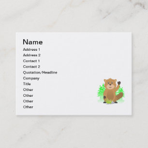 Mole clipart business card