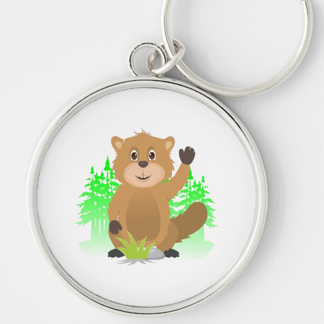 Mole clipart keychain (Front)