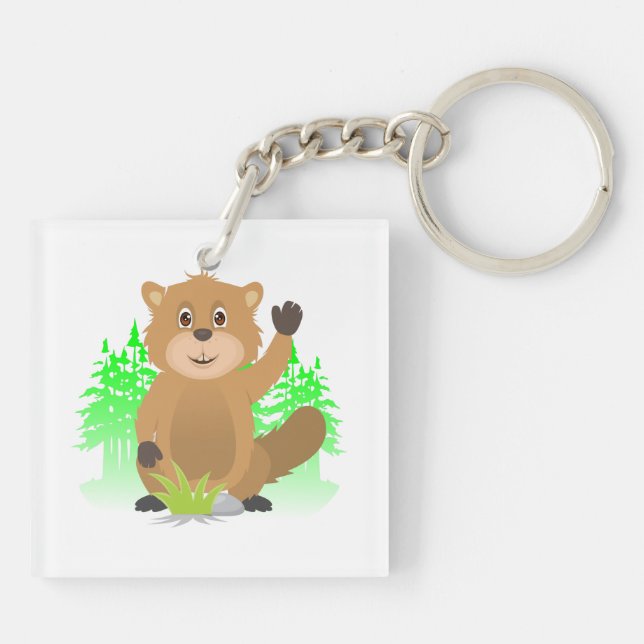 Mole clipart keychain (Back)