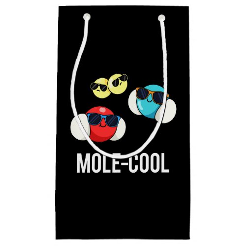 Mole_Cool Funny Molecule Pun Dark BG Small Gift Bag