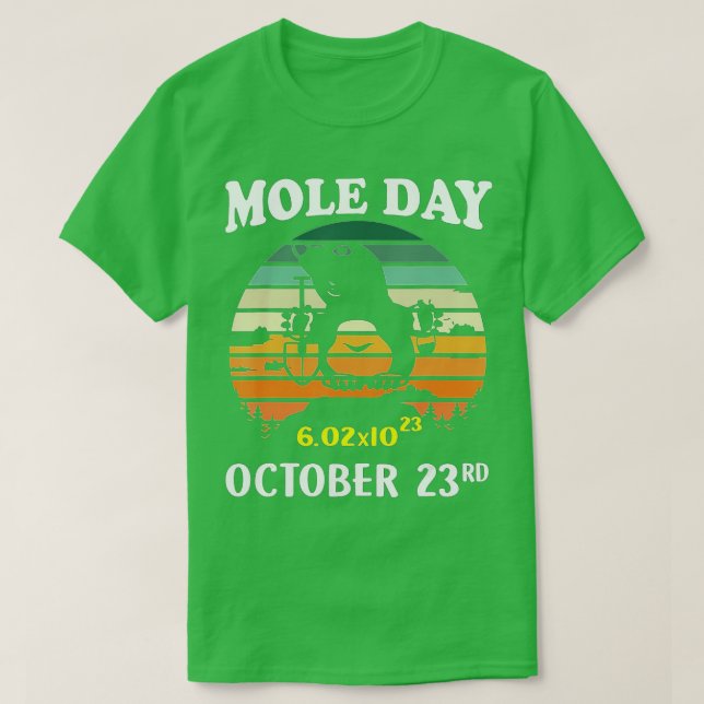 Mole Day Avogadro's Number October 23rd Gift For C T-Shirt (Design Front)