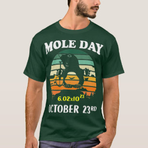 Mole Day Avogadros Number October 23rd Gift For Ch T-Shirt